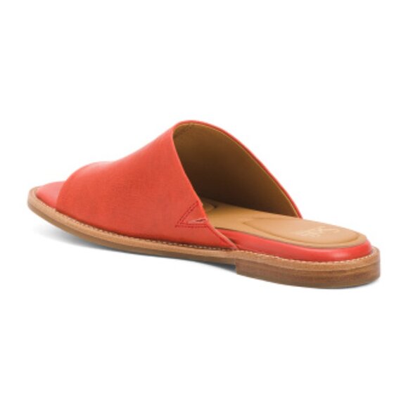 NEW SOFFT Leather Noble Comfort Slide Sandals for women 255 3T7 - Picture 4 of 6